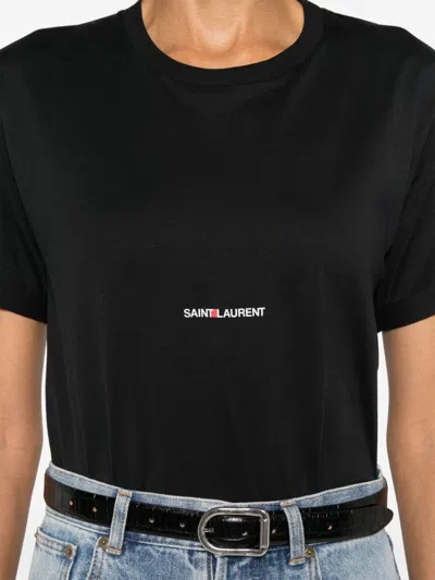 Saint Laurent T-shirts And Polos In Black