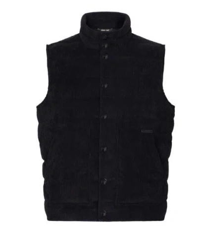 Dolce & Gabbana Logo Patch Corduroy Jacket In Blue