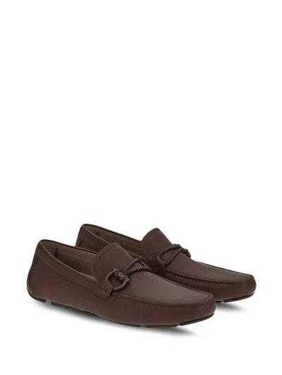 Ferragamo Gancini-ornament Driver Loafers