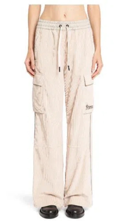 Moncler Beige Elastic Waistband Sweatpants In Neutral