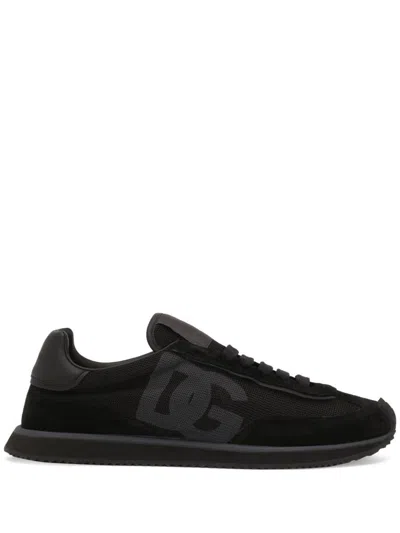 Dolce & Gabbana Low Top Sneakers Featuring Suede Accents