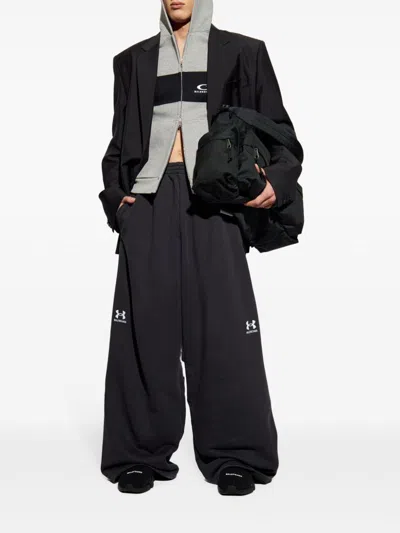 Balenciaga Jersey Hoodie Sweatshirts Grey In Gray