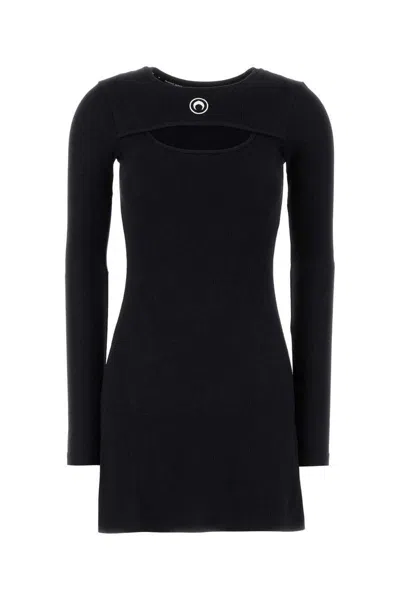 Marine Serre Crescent Moon-embroidered Mini Dress