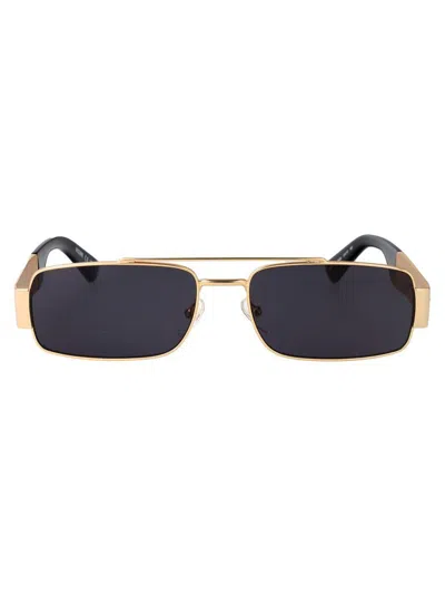 Moschino Couture Rose Gold Metal Sunglasses
