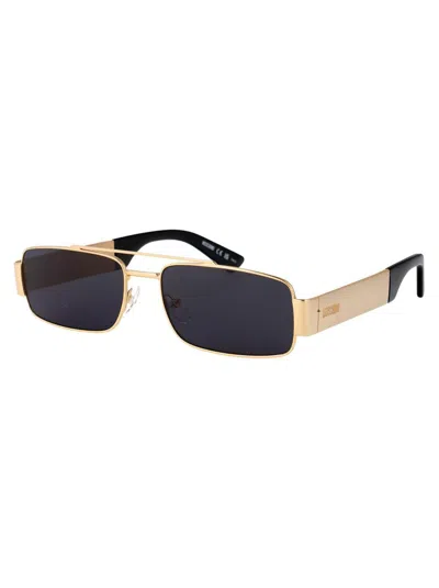 Moschino Couture Rose Gold Metal Sunglasses