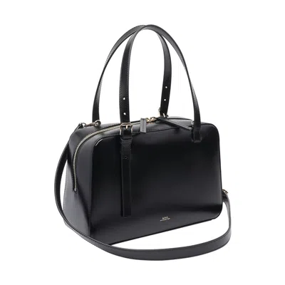 Apc A.p.c. Black Shoulder Bag With Versatile Carrying Options In Black