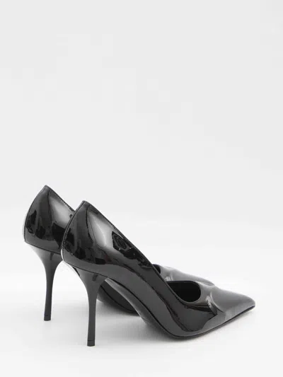 Alaïa Patent Leather Heart Cut Pumps In Black