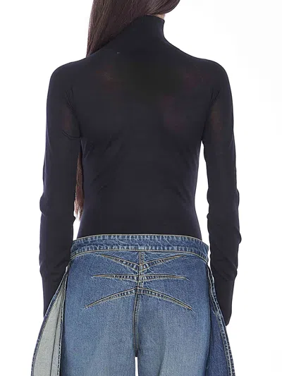 Alaïa Alaia Women Bodysuit In Sheer Knit