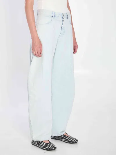 Alaïa Alaia Women Rounded Denim Jeans In Blue