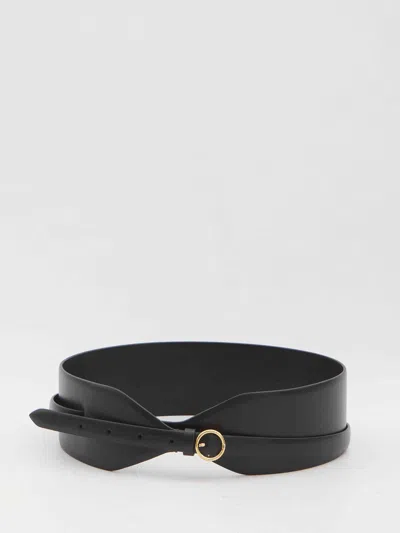 Alaïa Large Calf Leather Belt With Gold-tone Buckle