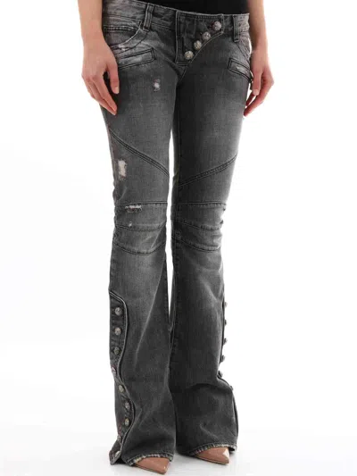 Balmain Women Flared Jeans In Black