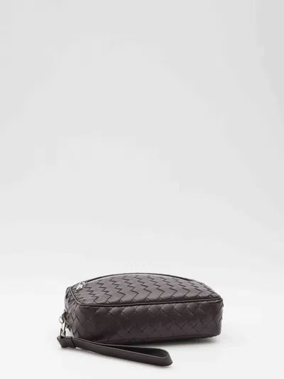 Bottega Veneta Men Brown Intrecciato Pouch