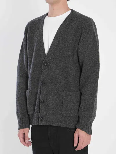 Bottega Veneta Cardigan In Lana In Black