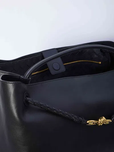 Bottega Veneta Women Black Large Andiamo Bag In Black