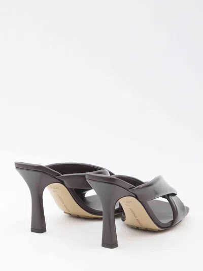 Bottega Veneta Women Brown Riva Mule Sandals