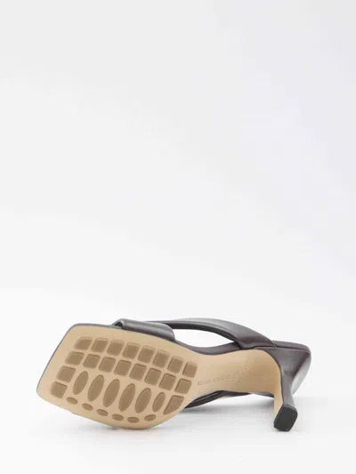 Bottega Veneta Women Brown Riva Mule Sandals