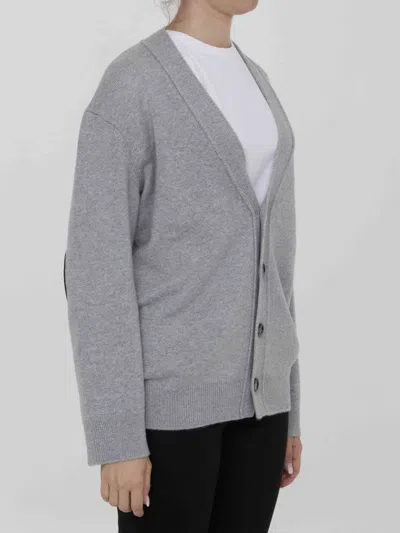 Bottega Veneta Cashmere Cardigan In Gray