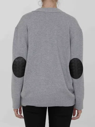 Bottega Veneta Cashmere Cardigan In Gray