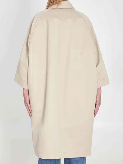 Bottega Veneta Women Coccoon Coat In Neutral