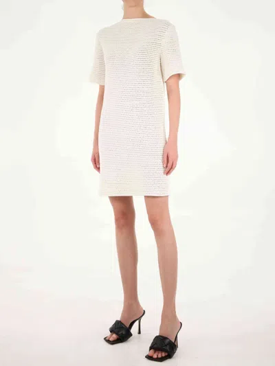 Bottega Veneta Crochet White Dress