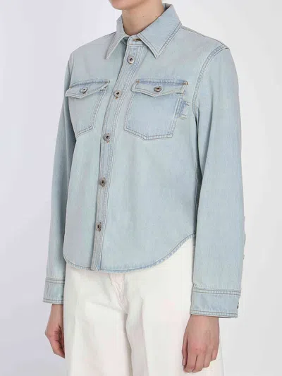 Bottega Veneta Women Denim Shirt