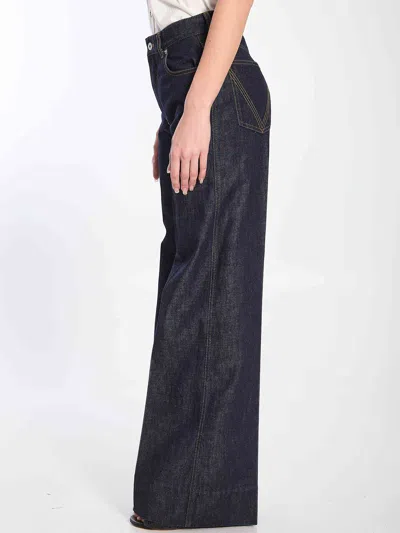 Bottega Veneta Palazzo Jeans In Blue