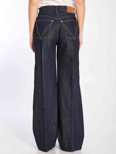 Bottega Veneta Palazzo Jeans In Blue