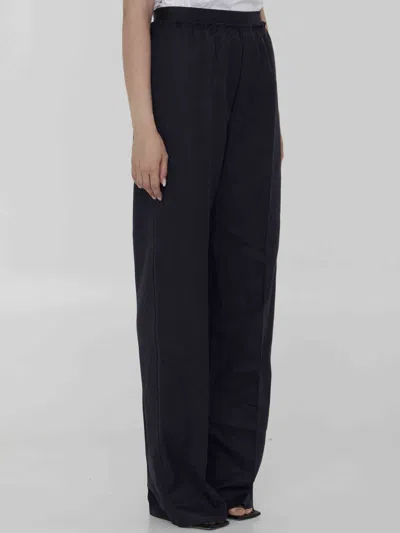 Bottega Veneta Women Striped Wool Trousers