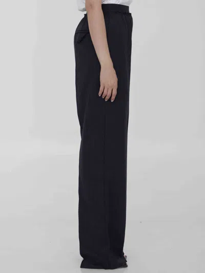 Bottega Veneta Women Striped Wool Trousers