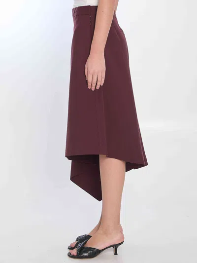 Bottega Veneta Tailored Wool Midi Skirt