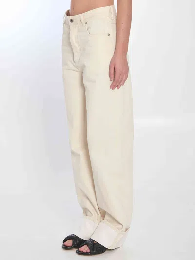 Bottega Veneta Women Turned Up Jeans