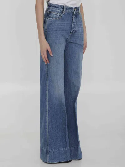 Bottega Veneta Trousers Wide-leg Denim Back Pockets