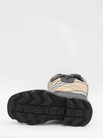 Burberry Marsha Stamp High Synthetic Rubber Rain Boots