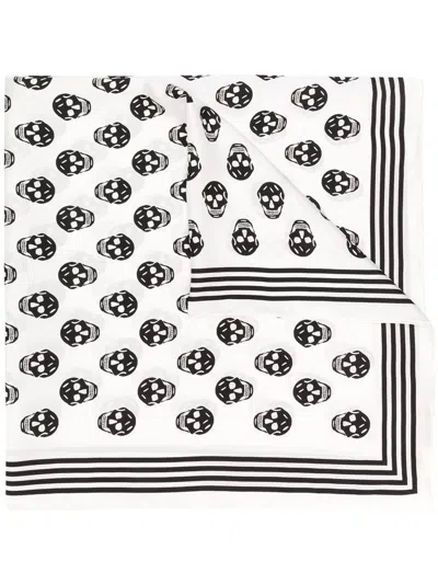 Alexander Mcqueen Alexander Mc Queen Biker Skull Silk Scarf