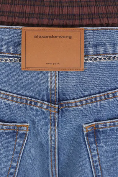 Alexander Wang Pre-styled Ballon-leg Jeans In Blue