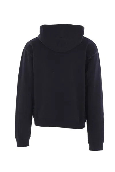 Valentino Cotton Fabric Sweatshirt With Comfortable Fit In Black