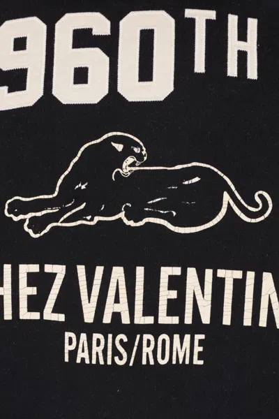 Valentino Cotton Fabric Sweatshirt With Comfortable Fit In Black
