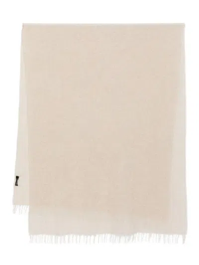 Fabiana Filippi Cashmere And Silk Scarf In Neutral