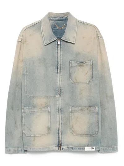 Golden Goose 'mackenzie' Denim Jacket Featuring Faded Effect In Blue