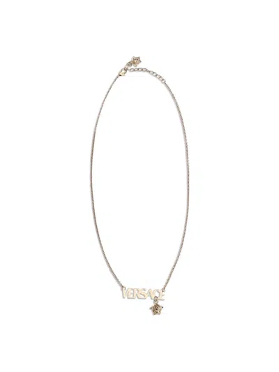 Versace Medusa Pendant Chain Necklace For Everyday Wear In Gold