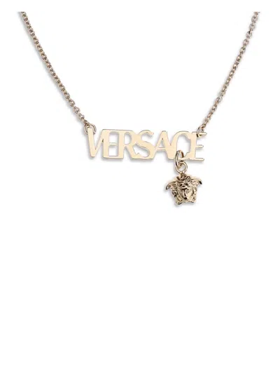 Versace Medusa Pendant Chain Necklace For Everyday Wear In Gold