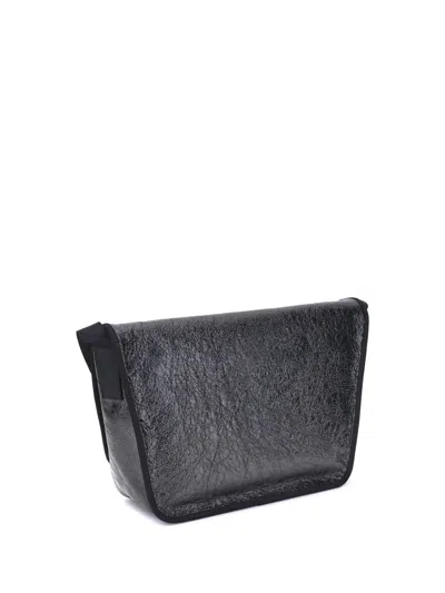 Balenciaga Textured Finish Shoulder Bag With Adjustable Strap In Neutral