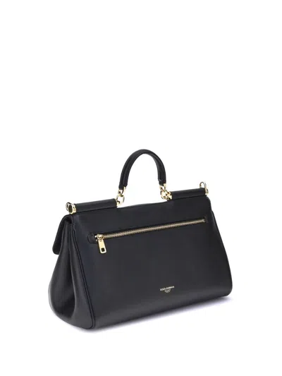 Dolce & Gabbana Medium My Sicily Bag In Black