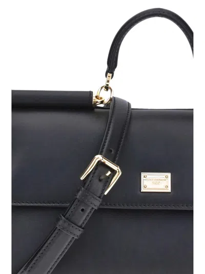 Dolce & Gabbana Medium My Sicily Bag In Black