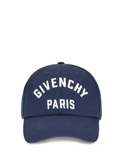 Givenchy Embroidered Cap With Curved Brim And Metal Buckle