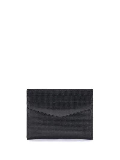 Givenchy Textured Leather Card Holder In Black