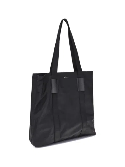 Kiton Nylon Tote Bag In Black