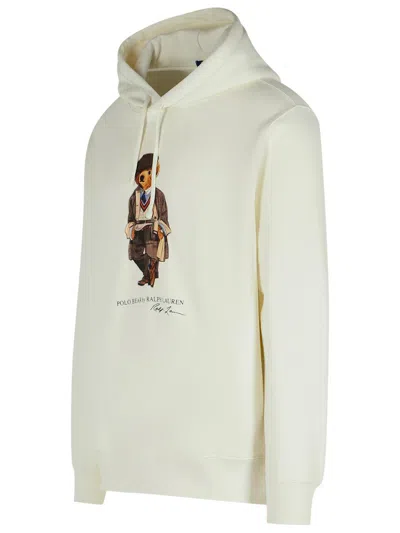 Polo Ralph Lauren Long Sleeve Hoodie In White