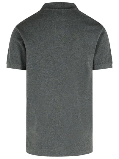 Polo Ralph Lauren Cotton Polo Shirt With Short Sleeves And Collar In Gray