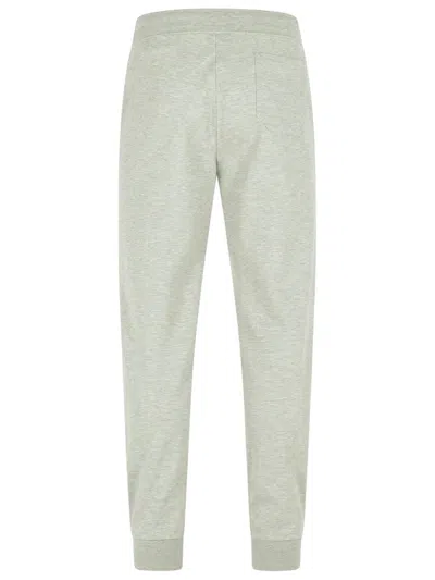 Polo Ralph Lauren 'jogger' Light Grey Cotton Blend Pants In Green
